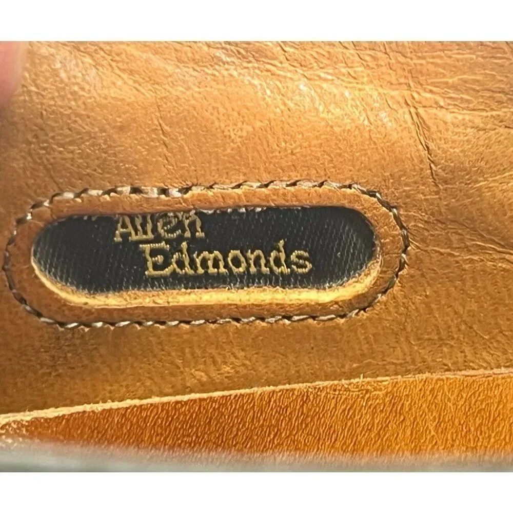 Allen‎ Edmonds Mens Black Leather Oxford Dress Shoes Ellis size 10 D